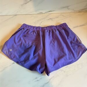 Lululemon active purple running shorts